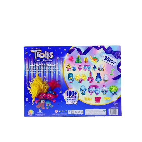 Trolls Christmas Advent Calendar Band Together Mineez Countdown 24 Pieces - Picture 4 of 9